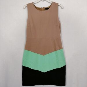 Colorblock Sleeveless Dress